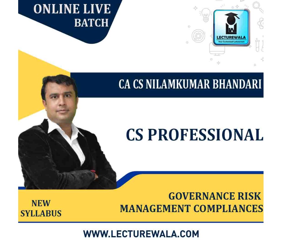 CS Professional Governance Risk Management Compliances Batch By CA CS ...